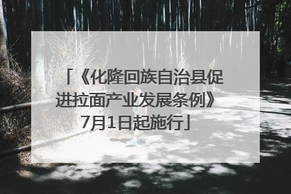 《化隆回族自治县促进拉面产业发展条例》7月1日起施行