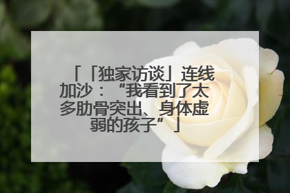 「独家访谈」连线加沙：“我看到了太多肋骨突出、身体虚弱的孩子”