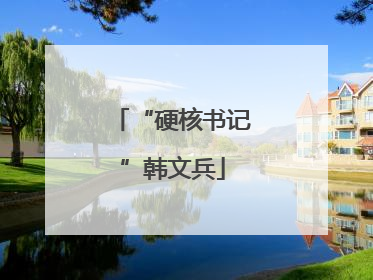 “硬核书记”韩文兵