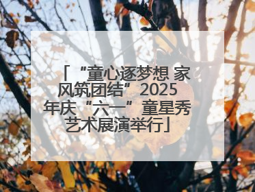 “童心逐梦想 家风筑团结”2025年庆“六一”童星秀艺术展演举行