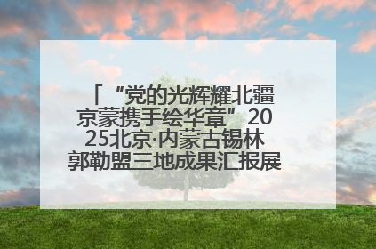“党的光辉耀北疆 京蒙携手绘华章”2025北京·内蒙古锡林郭勒盟三地成果汇报展系列活动启动