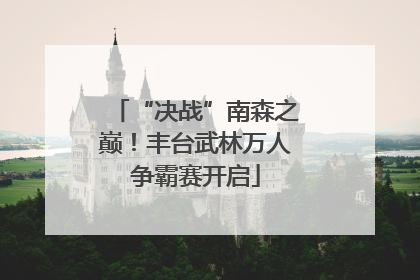“决战”南森之巅！丰台武林万人争霸赛开启