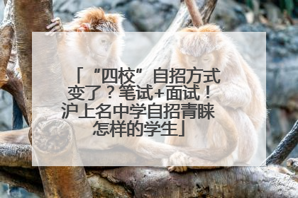 “四校”自招方式变了？笔试+面试！沪上名中学自招青睐怎样的学生