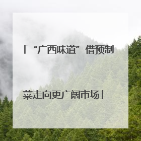 “广西味道”借预制菜走向更广阔市场