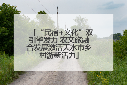 “民宿+文化”双引擎发力 农文旅融合发展激活天水市乡村游新活力