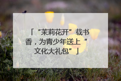 “茉莉花开”载书香，为青少年送上“文化大礼包”