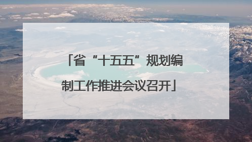 省“十五五”规划编制工作推进会议召开