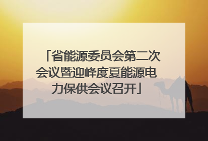 省能源委员会第二次会议暨迎峰度夏能源电力保供会议召开