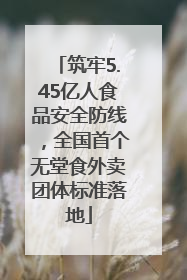 筑牢5.45亿人食品安全防线，全国首个无堂食外卖团体标准落地