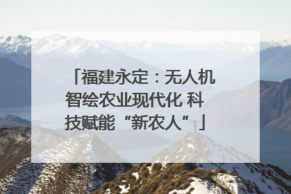 福建永定：无人机智绘农业现代化 科技赋能“新农人”