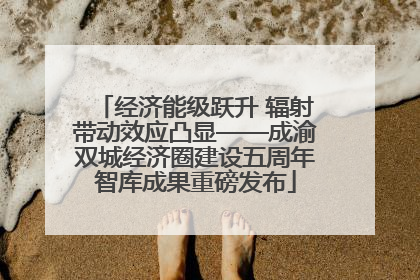 经济能级跃升 辐射带动效应凸显——成渝双城经济圈建设五周年智库成果重磅发布