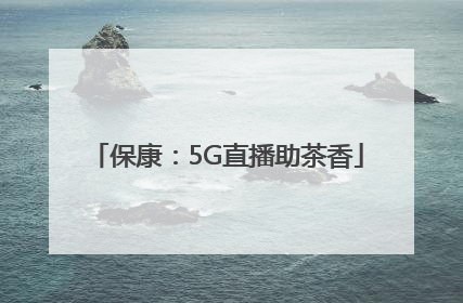 保康：5G直播助茶香