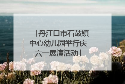 丹江口市石鼓镇中心幼儿园举行庆六一展演活动