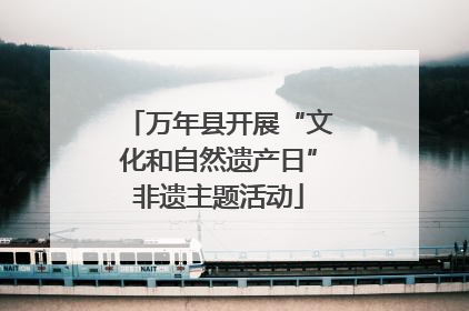 万年县开展“文化和自然遗产日”非遗主题活动