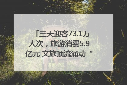三天迎客73.1万人次，旅游消费5.9亿元 文旅顶流涌动“江宁style”