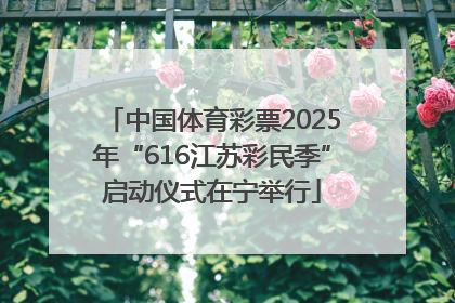 中国体育彩票2025年“616江苏彩民季”启动仪式在宁举行