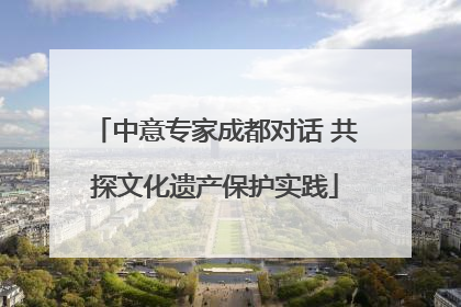 中意专家成都对话 共探文化遗产保护实践