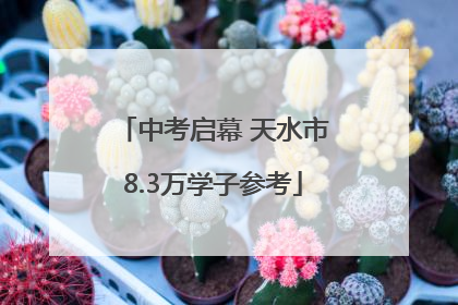 中考启幕 天水市8.3万学子参考