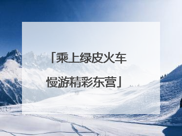 乘上绿皮火车 慢游精彩东营