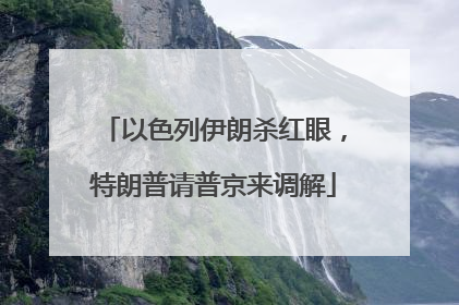 以色列伊朗杀红眼，特朗普请普京来调解