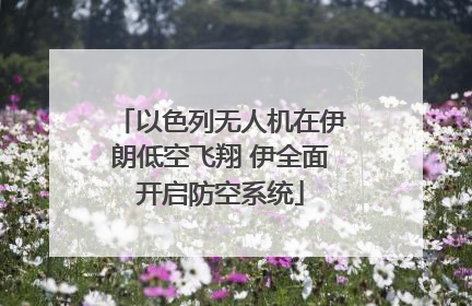 以色列无人机在伊朗低空飞翔 伊全面开启防空系统