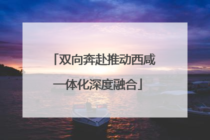 双向奔赴推动西咸一体化深度融合