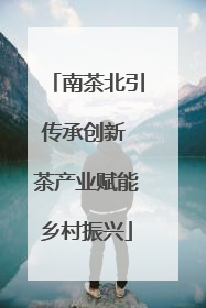 南茶北引传承创新 茶产业赋能乡村振兴