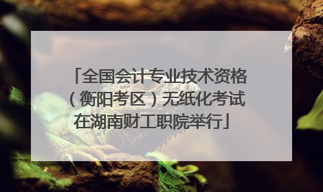 全国会计专业技术资格（衡阳考区）无纸化考试在湖南财工职院举行