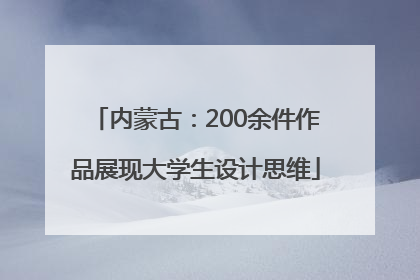 内蒙古：200余件作品展现大学生设计思维