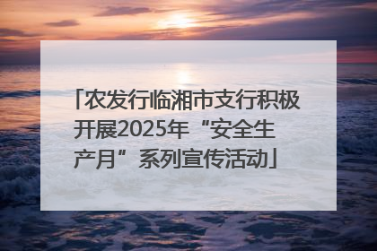 农发行临湘市支行积极开展2025年“安全生产月”系列宣传活动