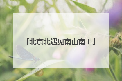 北京北遇见南山南！