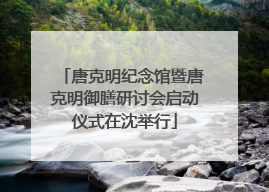 唐克明纪念馆暨唐克明御膳研讨会启动仪式在沈举行