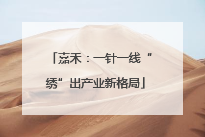 嘉禾：一针一线“绣”出产业新格局