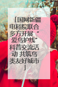 国网新疆电科院联合多方开展“爱鸟护线”科普交流活动 共筑鸟类友好城市