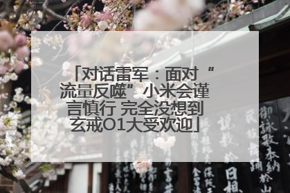 对话雷军：面对“流量反噬”小米会谨言慎行 完全没想到玄戒O1大受欢迎