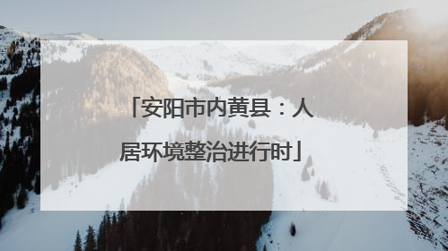 安阳市内黄县：人居环境整治进行时