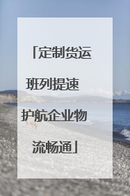 定制货运班列提速 护航企业物流畅通