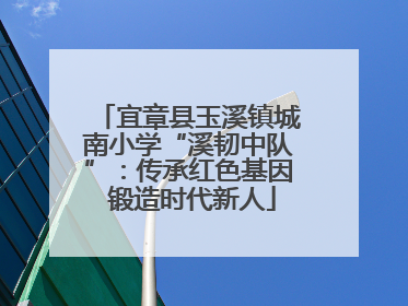 宜章县玉溪镇城南小学“溪韧中队”：传承红色基因 锻造时代新人