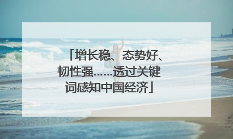 增长稳、态势好、韧性强……透过关键词感知中国经济