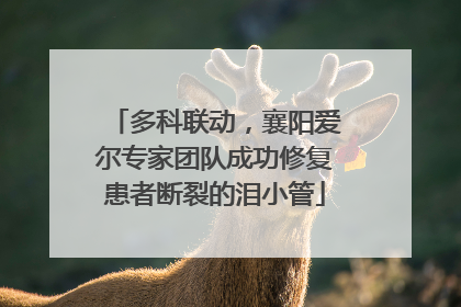 多科联动，襄阳爱尔专家团队成功修复患者断裂的泪小管