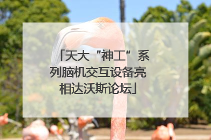 天大“神工”系列脑机交互设备亮相达沃斯论坛
