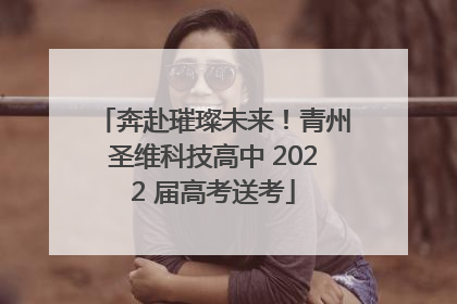 奔赴璀璨未来！青州圣维科技高中 2022 届高考送考