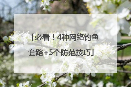 必看！4种网络钓鱼套路+5个防范技巧