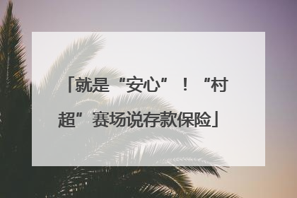 就是“安心”！“村超”赛场说存款保险
