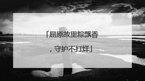 屈原故里粽飘香，守护不打烊