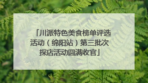 川派特色美食榜单评选活动（绵阳站）第三批次探店活动圆满收官