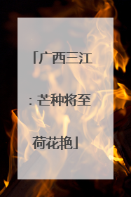 广西三江：芒种将至荷花艳