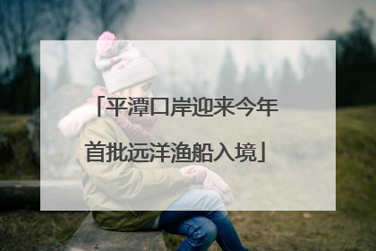 平潭口岸迎来今年首批远洋渔船入境
