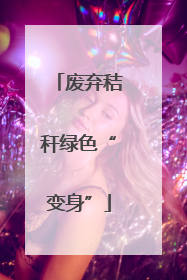 废弃秸秆绿色“变身”