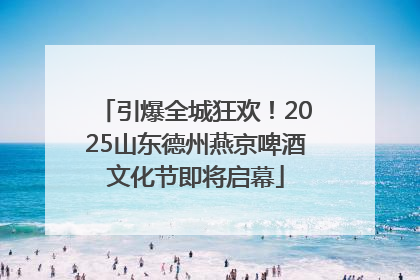 引爆全城狂欢！2025山东德州燕京啤酒文化节即将启幕